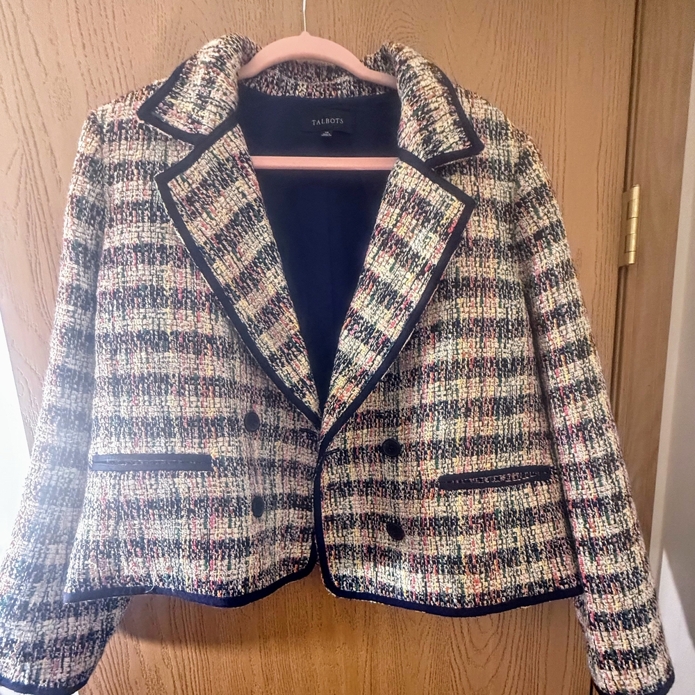 Talbots Women's Multicolor Tweed Jacket